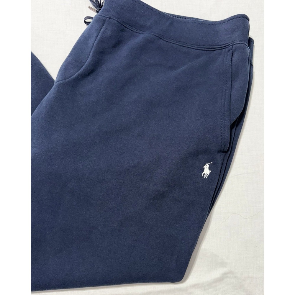 Polo Ralph Lauren Men's Double-Knit Jogger Sweatpants Navy Blue 4XB Pony - Picture 2 of 6